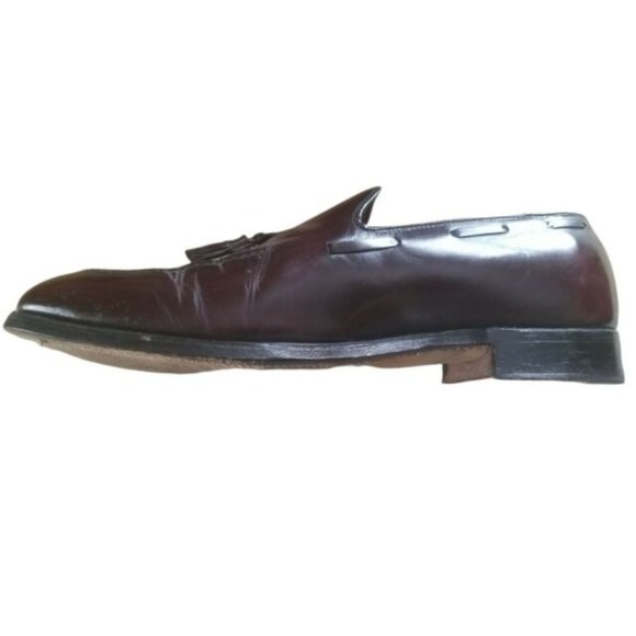VTG HANOVER Men\'s Burgundy Tassel Loafers Slip Ons Size 13 C/A, Narrow USA main image 4
